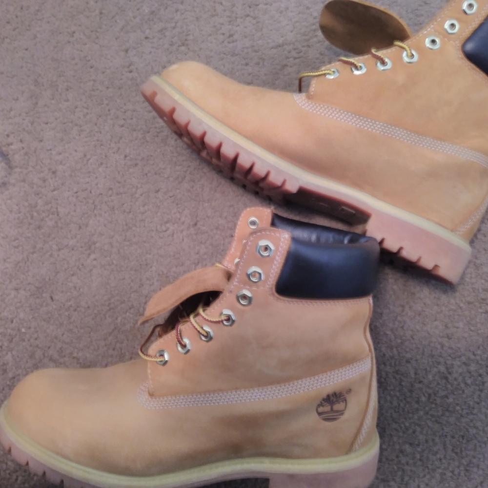 6 inch wheat colored timberlands